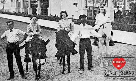 Steeplechase Park Pony Ride 1900