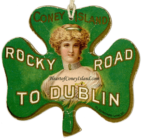 Rocky Road to Dublin Roller Coaster Coney Island Ticket