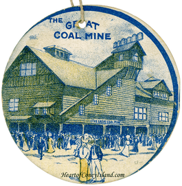 Great Coal Mine Scenic Railway Ticket, Coney Island