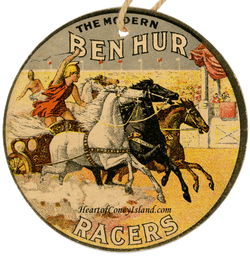 Coney Island Ben Hur Racers Roller Coaster Ticket