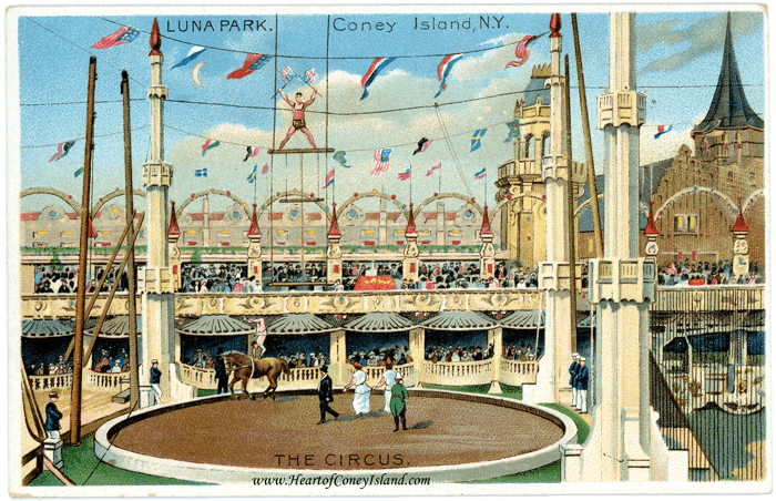 Coney Island Koehler Hold to Light Postcard Luna Park