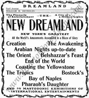 Dreamland 1907 Season Rides