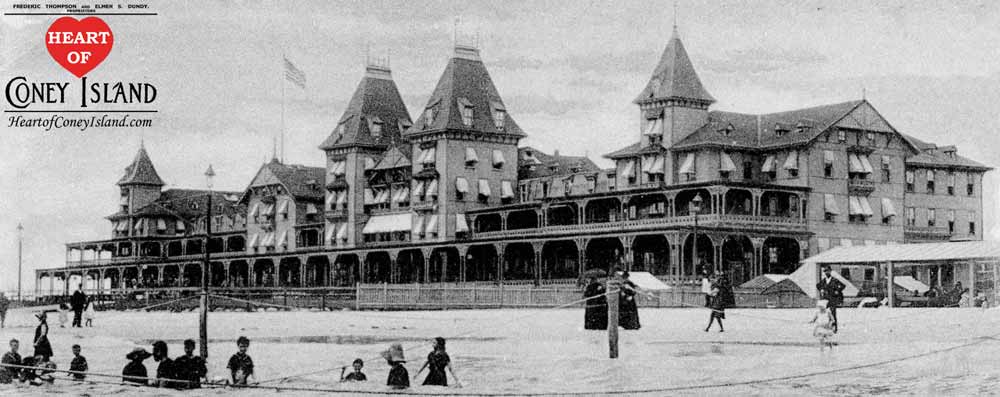 Panoramic Historical Photograph of Brighton Beach Hotel