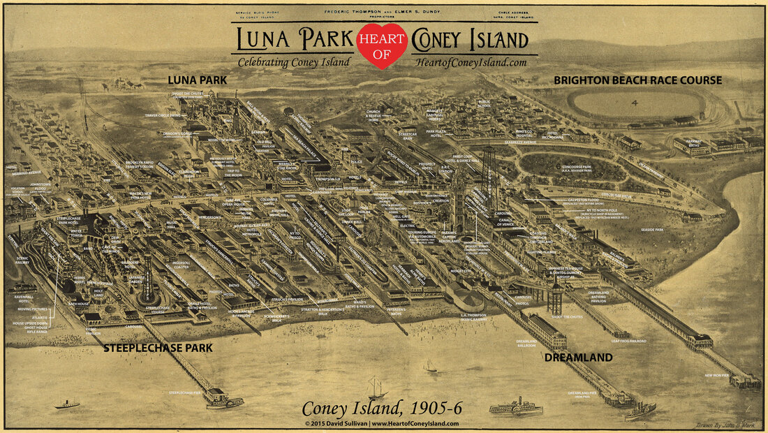 Historical Map Coney Island 1905